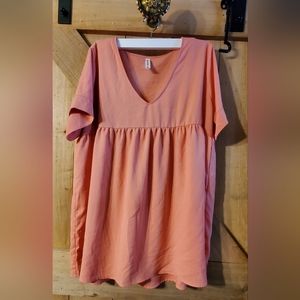 Zenana Outfitters Pink Oversized Shirt, Size M!